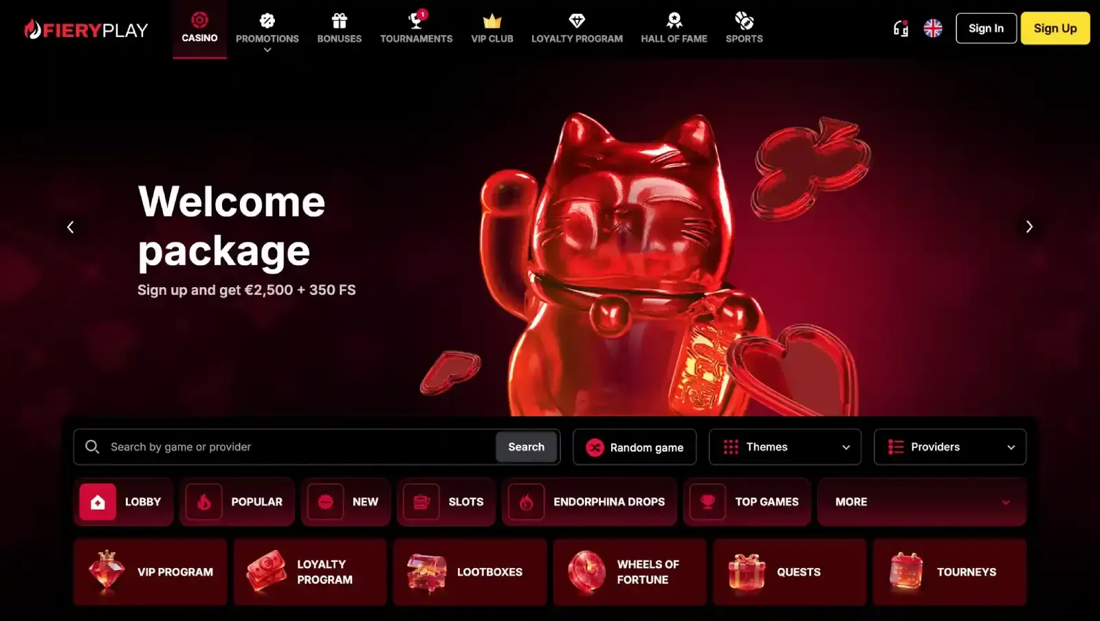 FieryPlay Casino screenshot 1